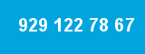 929 122 78 67 929 122 78 67